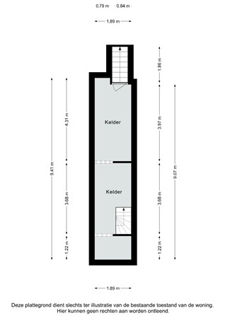 Plattegrond - Schaesbergerweg 187, 6415 AG Heerlen - Schaesbergerweg 187 Heerlen - Kelder 2D.jpg